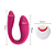 GABRIEL - Vibrador de Casal Com Estimulador Clitoriano Com Controle Remoto Cor : Pink | MVS1054 - Imagem 3