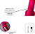 DUA - Vibrador de Casal Com Curvas  - Relevos Massageadores e Estimuladores - Dupla Estimulação e Com  Controle Remoto - Cor : Roxo - Imagem 3