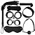 Kit Bondage 8 em 1 - Cor: Preto | MLSM1802 - Imagem 1