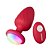 COOL - Plug Anal Vibratório em Silicone Com Led e Controle Remoto - Cor : Vermelho| MLPA6122 - Imagem 1