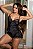Babydoll Preta em Renda e Cetim - Imagem 7