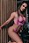 Cropped Rendado e Calcinha Fio - Cor: Rosa | 4025 - Imagem 2