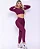 Conjunto Calça Legging Básica Light Malbec + Top Maria - Imagem 1