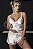 Babydoll Branco em Renda e Cetim - Imagem 1