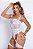 Body Sensual c/ Cinta-Liga Integrada e Modelagem Cavada | Branco - Imagem 3