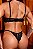 Conjunto de Renda com Detalhe Provocante + 2 Calcinhas | Preto - Imagem 4