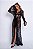 Robe Longo Transparente Sofisticado e Sensual | Preto - Imagem 3