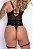 Body Sensual c/ Cinta-Liga Integrada e Modelagem Cavada | Preto - Imagem 3