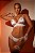 Conjunto Sensual em Renda e Acetinado c/ Persex e Luvas | Branco - Imagem 1