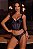 Corselet Sensual c/ Bojo e Barbatanas | Preto - Imagem 1