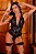 Body Sensual Rendado s/ Bojo | Frente Unica Preto - Imagem 1