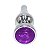 Plug Anal de Aço c/ Cristal Brilhante | Roxo - Imagem 2