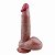 Pênis Realístico 21 x 3,8cm Dupla Camada em Silicone Líquido - Imagem 1