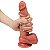 Pênis Realístico 21 x 4 cm Silicone Líquido Dupla Camada - Imagem 3