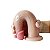 Pênis Realístico 17 x 3,5cm Dupla Camada Silicone Líquido - Imagem 3