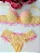 Conjunto Babadinho | Amarelo com Rosa - Imagem 1