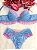 Conjunto Babadinho | Azul com Rosa - Imagem 1