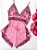 Baby Doll Anna | Rosa com Preto - Imagem 1
