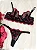 Conjunto Cecília | Preto com Vermelho - Imagem 1