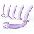 Kit | Dilatador Vaginal Curvado com 5 Tamanhos - Imagem 1