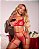 Conjunto Sexy Naomi em Tule Dot com Cinta Liga | Rubi - Imagem 1