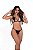 Conjunto Paula de renda sexy | Preto - Imagem 1
