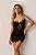 Camisola em Tule Veludo e Renda Chantilly | Rachel - Imagem 4