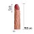 PLEASURE XTENDER | Capa Peniana Cyberskin - 19,0x4,0cm Bege - Imagem 2