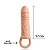 FANLE - Capa Peniana em CyberSkin Ultra com Anel Escrotal Clara 14 cm | 1337 - Imagem 2