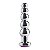 LUST METAL - Plug Anal de Aço Escalonado com Brilhante - Imagem 2