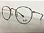 Armação de Óculos de Grau Ray Ban Unissex RX3447V ROUND METAL 3173 50-21 145 - Imagem 2