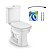 KIT BACIA COM CAIXA ACOPLADA E ASSENTO ART BRANCO + CONJUNTO DE FIXAÇÃO FLEXÍVEL E ANEL DE VEDAÇÃO - INCEPA - Imagem 1