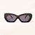 Óculos de sol Leadwell Unissex Retro Vintage Gatinho Preto - Imagem 3