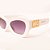 Óculos de sol Leadwell Unissex Retro Vintage Gatinho Branco - Imagem 3