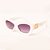 Óculos de sol Leadwell Unissex Retro Vintage Gatinho Branco - Imagem 2