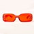 Óculos de Sol Leadwell Unissex Retro Retangular Vermelho - Imagem 4