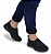 Tênis Slip On Todo Preto Tricot Detalhes Usaflex - Imagem 6