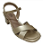 Sandalia Matte Metalic 10087 Light Gold - Imagem 2