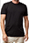 Camiseta Cardada Preta Algodão - Imagem 1