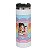 Copo Inox Parede Dupla Tampa Flexivel  Branco 330ML Personalizado - Imagem 1