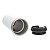 Copo Inox Parede Dupla Tampa Flexivel  Branco 330ML Personalizado - Imagem 4
