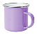 Caneca Esmaltada de Alumínio Flowers de 235ml Lilas Personalizada - Imagem 1