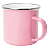 Caneca Esmaltada de Alumínio Flowers de 235ml Rosa Personalizada - Imagem 1