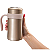 Caneca Térmica dourada de Inox Com Infusor 500ml - Imagem 1