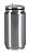 Lata Térmica Prata de Metal Aço Inox Com Tampa 300ml - Imagem 1