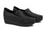 Mocassim Preto Salto Anabela Couro Elástico Usaflex  5743PL082 - Imagem 3