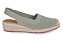 Sandalia Espadrille Anabela Luana Valentina Flats Verde Oliva - Imagem 1