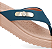 Chinelo Salto Baixo Couro Azul Esmeralda UD13001005 - Imagem 3