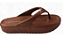 Chinelo Meleve Feminino AT627 Finger Cloud Marrom - Imagem 1