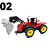 Trator de brinquedo Jr 0113 Fricção modelo Construção Agricultor Pecuária Plantação - Imagem 5